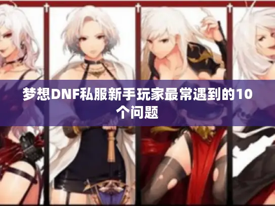 梦想DNF私服新手玩家最常遇到的10个问题