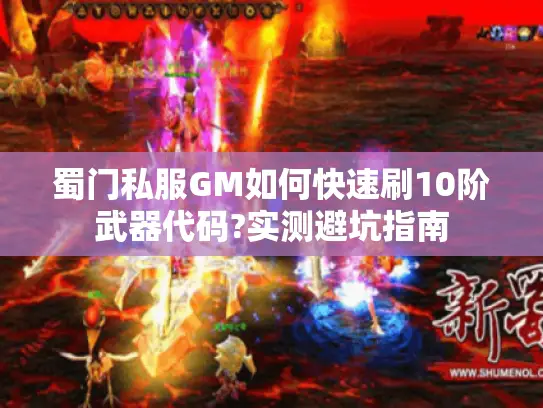 蜀门私服GM如何快速刷10阶武器代码?实测避坑指南
