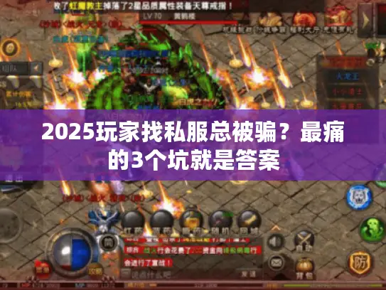 2025玩家找私服总被骗？最痛的3个坑就是答案