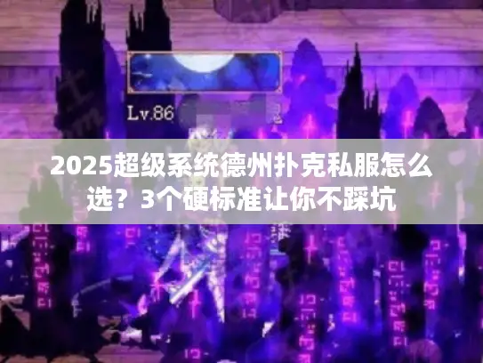 2025超级系统德州扑克私服怎么选？3个硬标准让你不踩坑