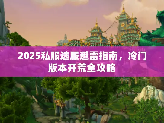2025私服选服避雷指南，冷门版本开荒全攻略