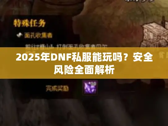 2025年DNF私服能玩吗？安全风险全面解析