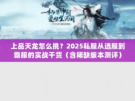 上品天龙怎么挑？2025私服从选服到霸服的实战干货（含稀缺版本测评）