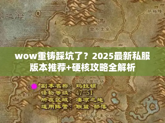 wow重铸踩坑了?2025最新私服版本推荐+硬核攻略全解析 wow重铸踩坑了?2025最新私服版本推荐+硬核攻略全解析