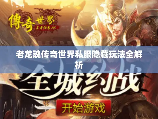 老龙魂传奇世界私服隐藏玩法全解析 老龙魂传奇世界私服隐藏玩法全解析