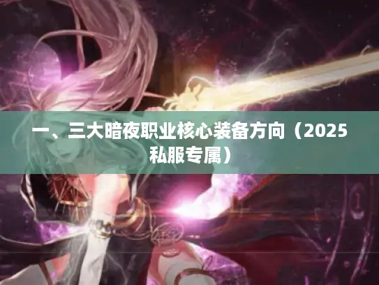 一、三大暗夜职业核心装备方向（2025私服专属）