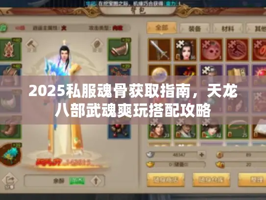 2025私服魂骨获取指南，天龙八部武魂爽玩搭配攻略
