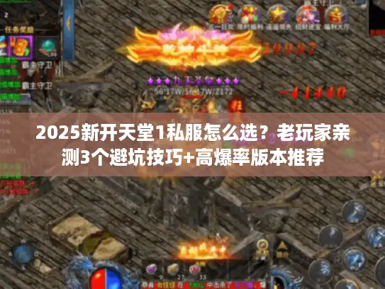 2025新开天堂1私服怎么选？老玩家亲测3个避坑技巧+高爆率版本推荐