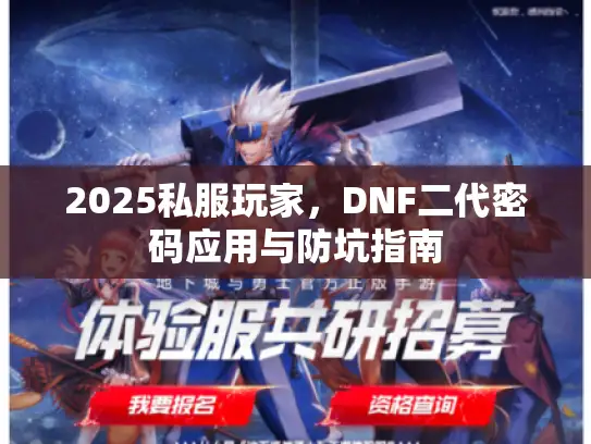 2025私服玩家，DNF二代密码应用与防坑指南