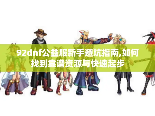92dnf公益服新手避坑指南,如何找到靠谱资源与快速起步
