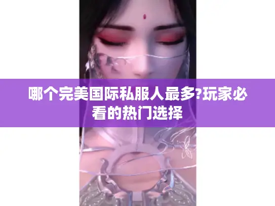 哪个完美国际私服人最多?玩家必看的热门选择