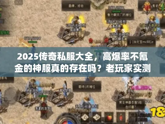 2025传奇私服大全，高爆率不氪金的神服真的存在吗？老玩家实测推荐！