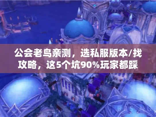公会老鸟亲测，选私服版本/找攻略，这5个坑90%玩家都踩过？