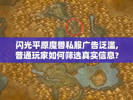 闪光平原魔兽私服广告泛滥,普通玩家如何筛选真实信息?