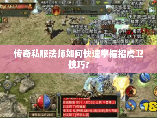 传奇私服法师如何快速掌握招虎卫技巧?