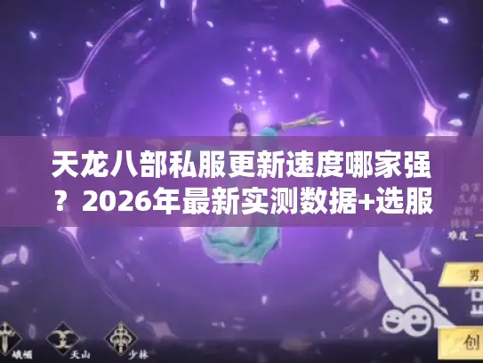 天龙八部私服更新速度哪家强？2026年最新实测数据+选服技巧大揭秘