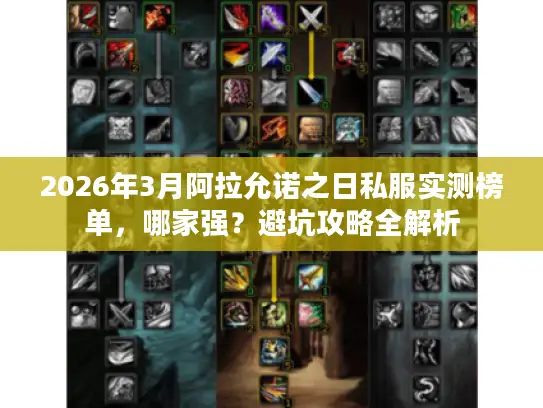 2026年3月阿拉允诺之日私服实测榜单，哪家强？避坑攻略全解析