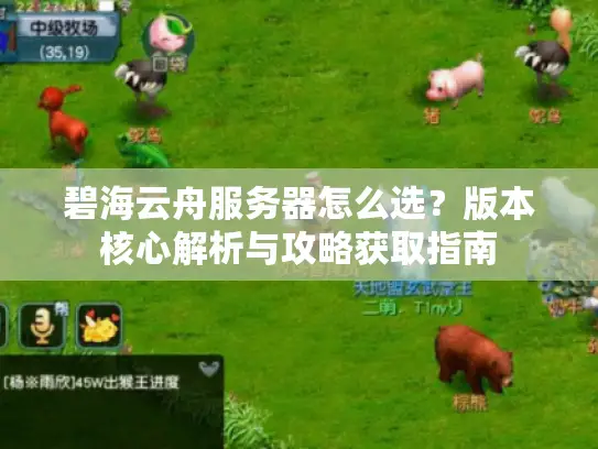 碧海云舟服务器怎么选?版本核心解析与攻略获取指南 碧海云舟服务器怎么选?版本核心解析与攻略获取指南