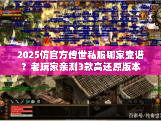 2025仿官方传世私服哪家靠谱？老玩家亲测3款高还原版本