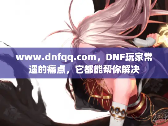www.dnfqq.com，DNF玩家常遇的痛点，它都能帮你解决