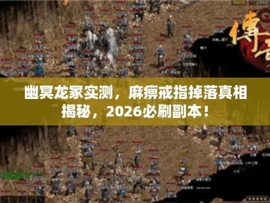 幽冥龙冢实测，麻痹戒指掉落真相揭秘，2026必刷副本！