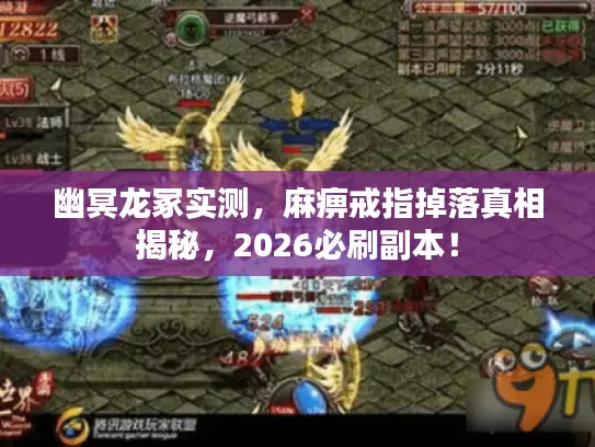 幽冥龙冢实测，麻痹戒指掉落真相揭秘，2026必刷副本！