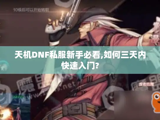 天机DNF私服新手必看,如何三天内快速入门?