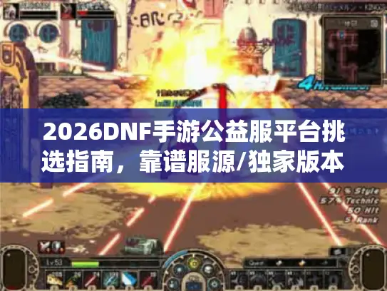 2026DNF手游公益服平台挑选指南，靠谱服源/独家版本/资源获取攻略
