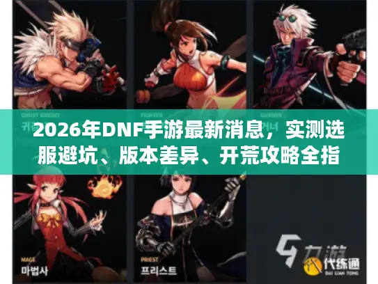 2026年DNF手游最新消息，实测选服避坑、版本差异、开荒攻略全指南