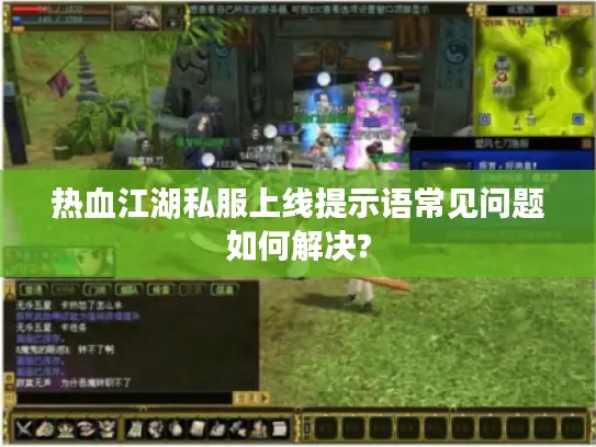 热血江湖私服上线提示语常见问题如何解决?