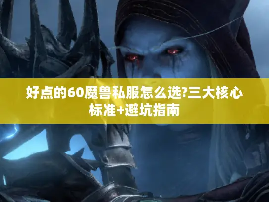 好点的60魔兽私服怎么选?三大核心标准+避坑指南