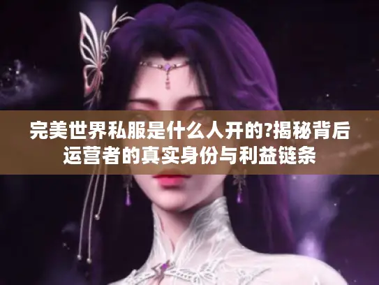 完美世界私服是什么人开的?揭秘背后运营者的真实身份与利益链条