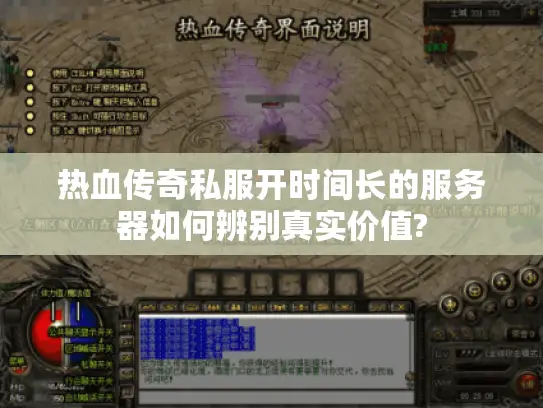 热血传奇私服开时间长的服务器如何辨别真实价值?