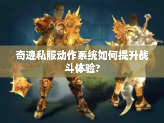 奇迹私服动作系统如何提升战斗体验?