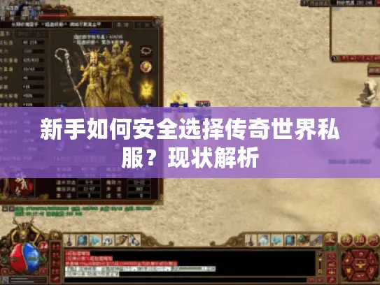 新手如何安全选择传奇世界私服?现状解析 新手如何安全选择传奇世界私服?现状解析