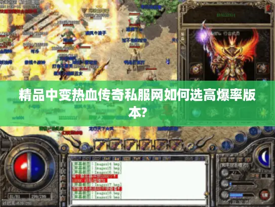 精品中变热血传奇私服网如何选高爆率版本?