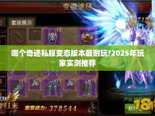 哪个奇迹私服变态版本最耐玩?2025年玩家实测推荐