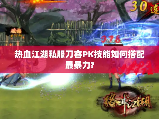 热血江湖私服刀客PK技能如何搭配最暴力?