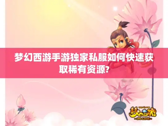 梦幻西游手游独家私服如何快速获取稀有资源?