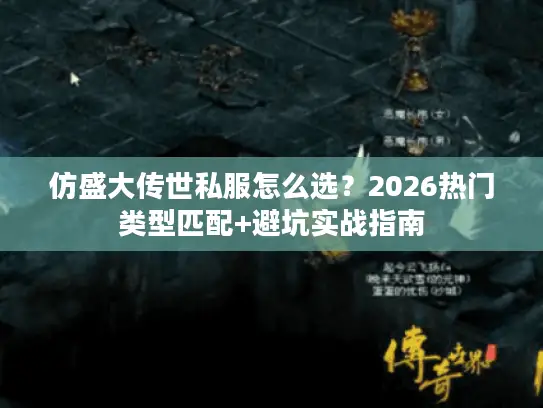 仿盛大传世私服怎么选？2026热门类型匹配+避坑实战指南