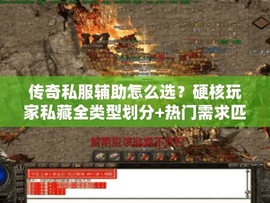 传奇私服辅助怎么选？硬核玩家私藏全类型划分+热门需求匹配实战指南