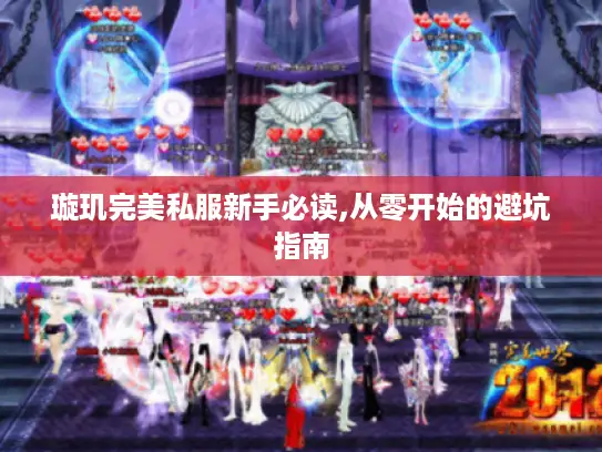 璇玑完美私服新手必读,从零开始的避坑指南