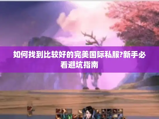 如何找到比较好的完美国际私服?新手必看避坑指南