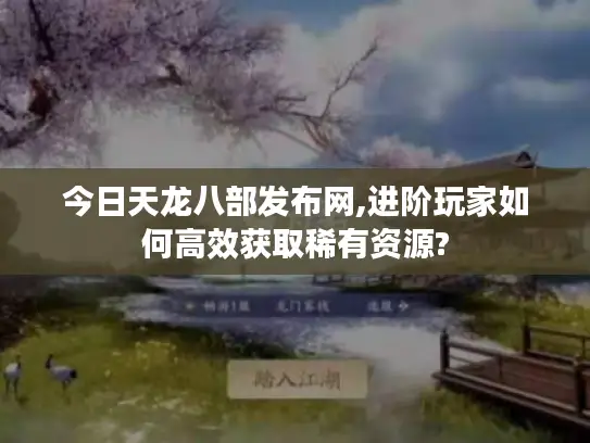 今日天龙八部发布网,进阶玩家如何高效获取稀有资源?