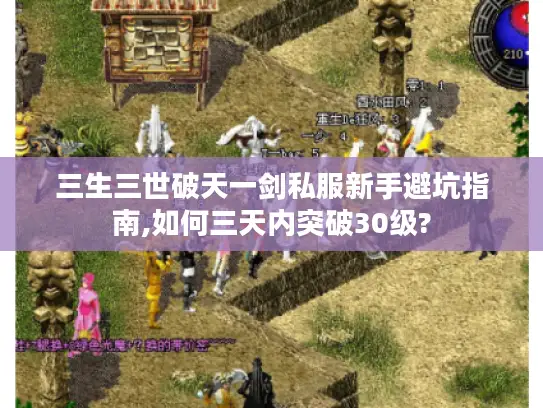 三生三世破天一剑私服新手避坑指南,如何三天内突破30级?