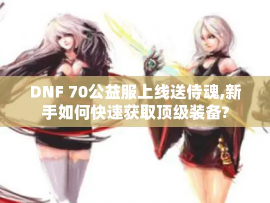 DNF 70公益服上线送侍魂,新手如何快速获取顶级装备?