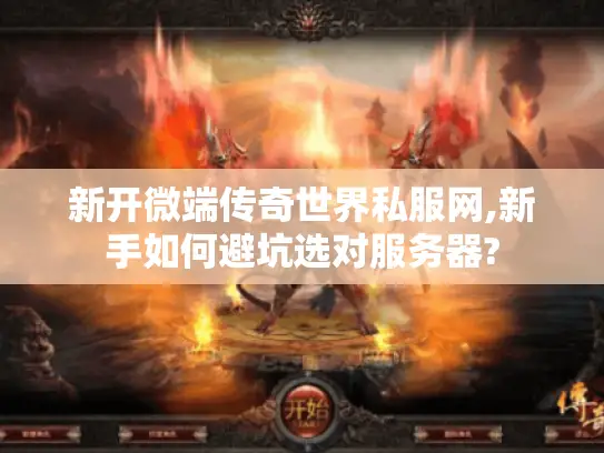 新开微端传奇世界私服网,新手如何避坑选对服务器?