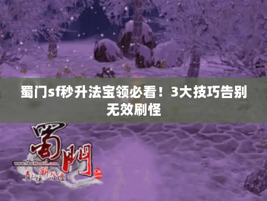 蜀门sf秒升法宝领必看!3大技巧告别无效刷怪 蜀门sf秒升法宝领必看!3大技巧告别无效刷怪
