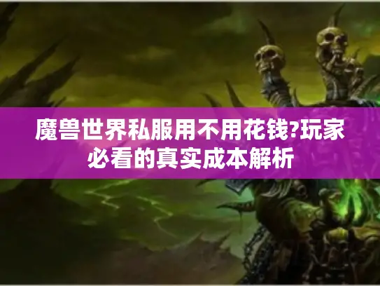 魔兽世界私服用不用花钱?玩家必看的真实成本解析