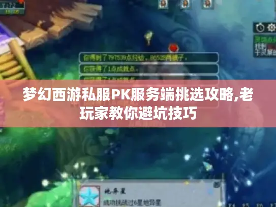 梦幻西游私服PK服务端挑选攻略,老玩家教你避坑技巧
